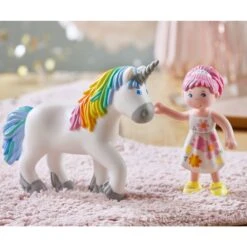 Haba Little Friends – Amira And Unicorn Ruby Rainbow -Little Dutch Store Haba Little Friends Amira and Unicorn Ruby Rainbow by Haba 4
