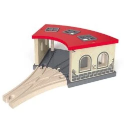 Hape Big Engine Train Shed -Little Dutch Store Hape Big Engine Train Shed Toy Trains Train Sets 2