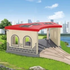 Hape Big Engine Train Shed -Little Dutch Store Hape Big Engine Train Shed Toy Trains Train Sets 3