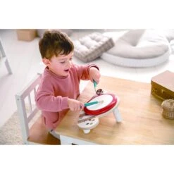 Hape Eltern Drum Slug Dan Musical Toy -Little Dutch Store Hape Eltern Drum Slug Dan Musical Toy Baby Musical Toy 4