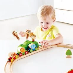 Hape Music And Monkeys Railway -Little Dutch Store Hape Music And Monkeys Railway Toy Trains Train Sets 3