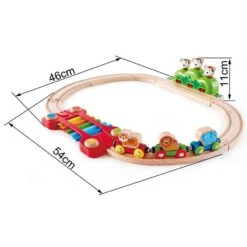 Hape Music And Monkeys Railway -Little Dutch Store Hape Music And Monkeys Railway Toy Trains Train Sets 4