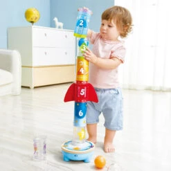 Hape Rocket Ball Air Stacker 8 Hape Rocket Ball Air Stacker -Little Dutch Store Hape Rocket Ball Air Stacker 3