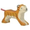 Holztiger Small Running Tiger Wooden Figure 2 Holztiger Small Running Tiger Wooden Figure -Little Dutch Store Holztiger Small Running Tiger Wooden Figure Dolls Playsets Toy Figures