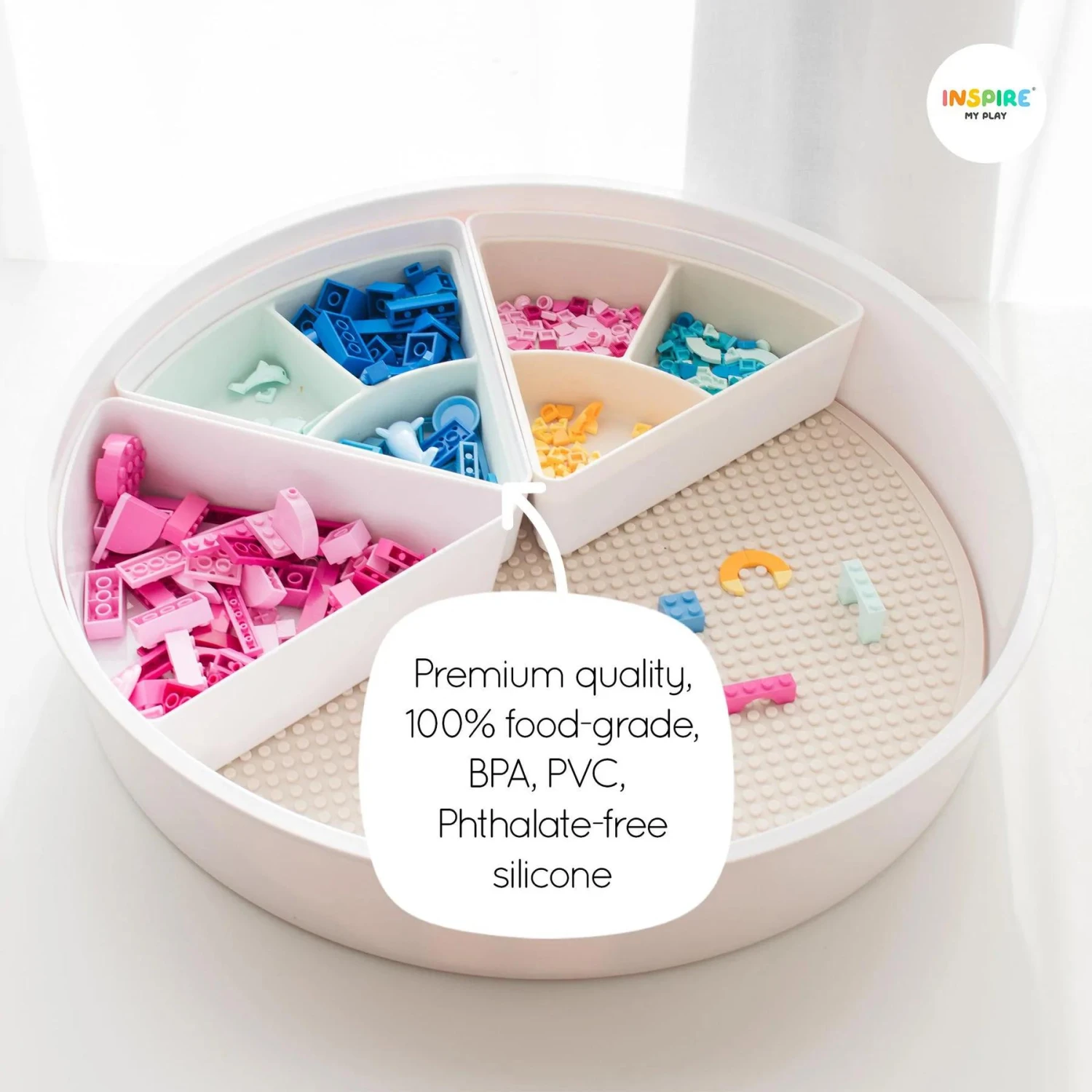 Shell Pink Storage Inserts For PlayTray 6 Shell Pink Storage Inserts For PlayTray - Image 4