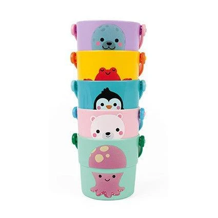 Janod 5 Activities Buckets Bath Toy 5 Janod 5 Activities Buckets Bath Toy - Image 3