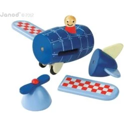 Janod Magnetic Airplane -Little Dutch Store Janod Magnetic Airplane Magnet Toys 2