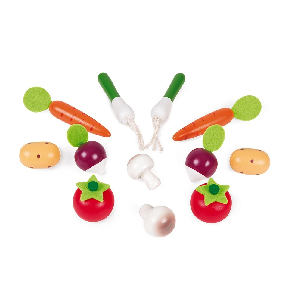 Janod Play Food 12 Vegetables In Crate 4 Janod Play Food 12 Vegetables In Crate - Image 2
