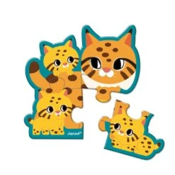 Janod Progressive Animal Puzzles (2-6 Pieces) - In Partnership With WWF® -Little Dutch Store Janod Progressive Animal Puzzles 2 6 Pieces in Partnership with WWFr 2