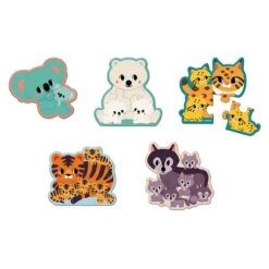 Janod Progressive Animal Puzzles (2-6 Pieces) - In Partnership With WWF® -Little Dutch Store Janod Progressive Animal Puzzles 2 6 Pieces in Partnership with WWFr 3