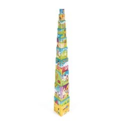 Janod Puzzle - Life At The Farm - Triangle Stacking Pyramid -Little Dutch Store Janod Puzzle Life at the Farm Triangle Stacking Pyramid 4