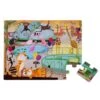 Janod Tactile 20 Piece Puzzle - A Day At The Zoo -Little Dutch Store Janod Tactile 20 Piece Puzzle A Day At The Zoo