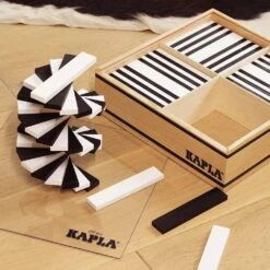 Kapla 100 Black And White Wooden Construction Blocks In Wooden Case -Little Dutch Store Kapla Kapla 100 Black and White Wooden Construction Blocks in Wooden Case Wooden Blocks 2