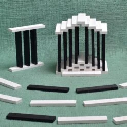 Kapla 100 Black And White Wooden Construction Blocks In Wooden Case -Little Dutch Store Kapla Kapla 100 Black and White Wooden Construction Blocks in Wooden Case Wooden Blocks 3