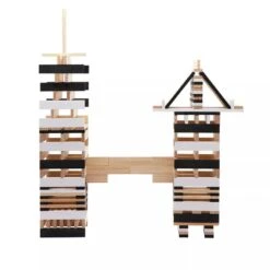 Kapla 100 Black And White Wooden Construction Blocks In Wooden Case -Little Dutch Store Kapla Kapla 100 Black and White Wooden Construction Blocks in Wooden Case Wooden Blocks 5