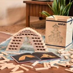 Kapla 280 Wooden Construction Blocks In Wooden Case 19 Kapla 280 Wooden Construction Blocks In Wooden Case -Little Dutch Store Kapla Kapla 280 Wooden Construction Blocks and Budding Builders Beginners Art Book in Wooden Case Wooden Blocks 4