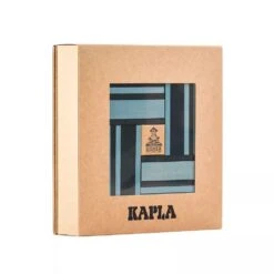 Kapla 40 Coloured Wooden Construction Blocks And Book - Light And Dark Blue 11 Kapla 40 Coloured Wooden Construction Blocks And Book - Light And Dark Blue -Little Dutch Store Kapla Kapla 40 Coloured Wooden Construction Blocks and Book Light and Dark Blue Wooden Blocks 2