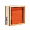 Kapla 40 Coloured Wooden Construction Blocks In A Square Box - Orange -Little Dutch Store Kapla Kapla 40 Coloured Wooden Construction Blocks in a Square Box Orange Wooden Blocks
