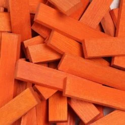 Kapla 40 Coloured Wooden Construction Blocks In A Square Box - Orange -Little Dutch Store Kapla Kapla 40 Coloured Wooden Construction Blocks in a Square Box Orange Wooden Blocks 5