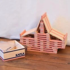 Kapla 40 Coloured Wooden Construction Blocks In A Square Box - Pink 12 Kapla 40 Coloured Wooden Construction Blocks In A Square Box - Pink -Little Dutch Store Kapla Kapla 40 Coloured Wooden Construction Blocks in a Square Box Pink Wooden Blocks 5