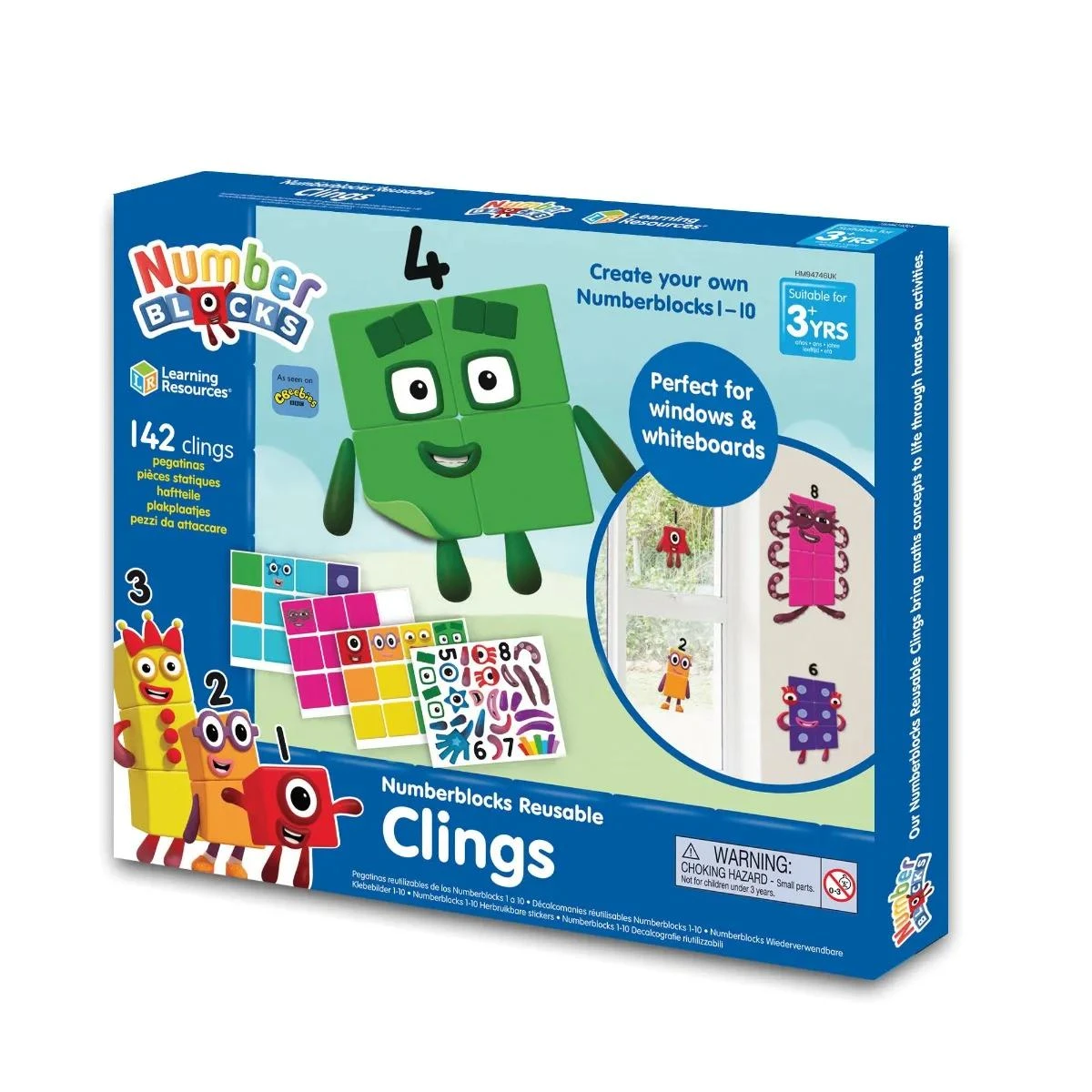 Learning Resources Numberblocks Reusable Clings 4 Learning Resources Numberblocks Reusable Clings - Image 2