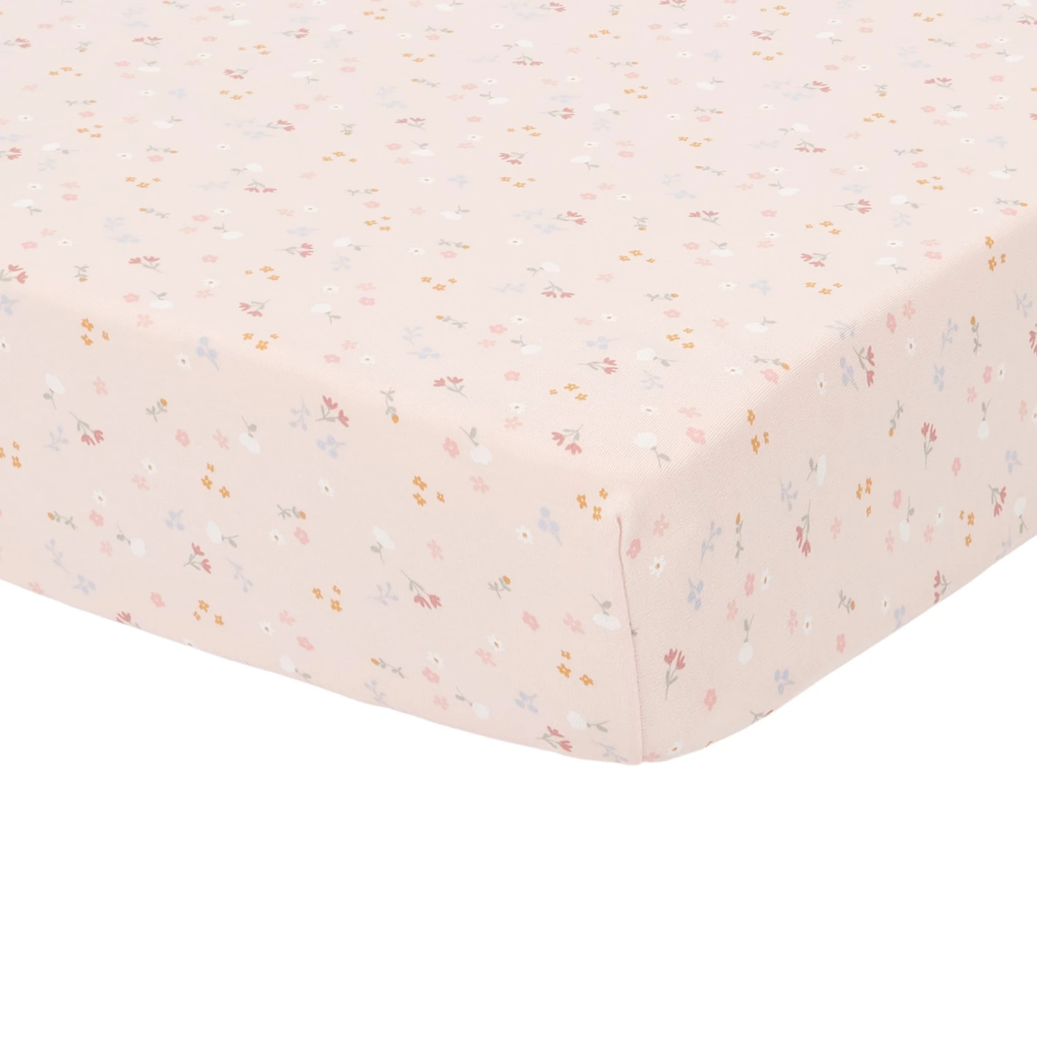 Little Dutch Fitted Cot Sheet 60x120cm - Little Pink Flowers 3 Little Dutch Fitted Cot Sheet 60x120cm - Little Pink Flowers