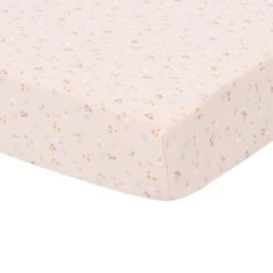 Little Dutch Fitted Sheet For Cotbeds 70 X 140-150cm - Little Pink Flowers