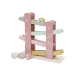 Little Dutch Wooden Ramp Racer Pink Flowers Track