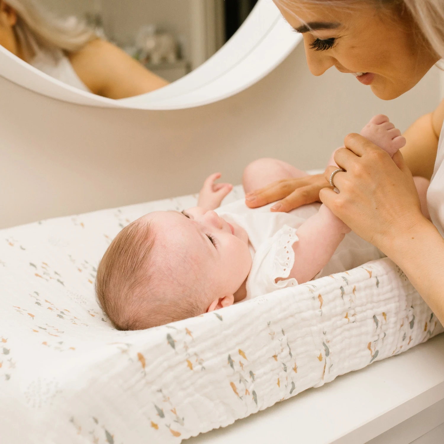 Lulujo - Changing Mat/Crib Sheet - Fish 5 Lulujo - Changing Mat/Crib Sheet - Fish - Image 3