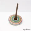 Large Two Hand Striped Spinning Top By Mader 1 Large Two Hand Striped Spinning Top By Mader -Little Dutch Store Mader Kreiselmanufaktur Large Two Hand Striped Spinning Top by Mader