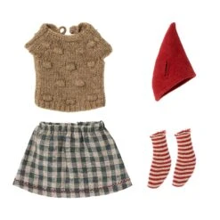 Maileg Christmas Clothes - Medium Mouse - Girl
