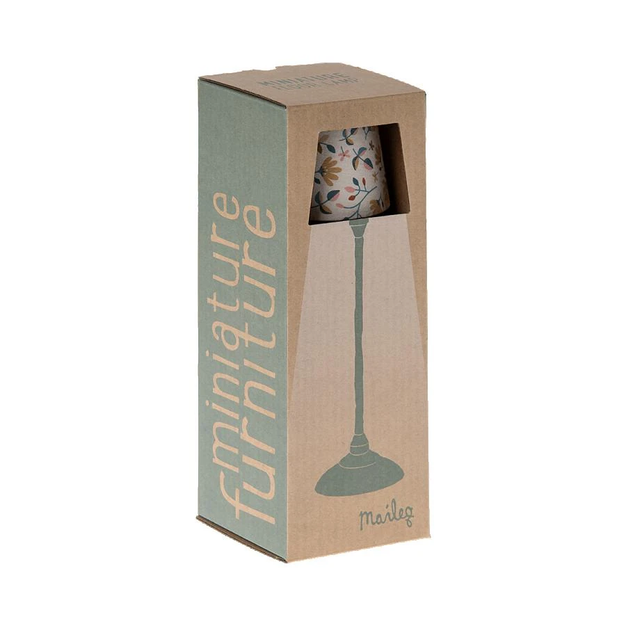 Maileg Miniature Floor Lamp - Dark Mint 5 Maileg Miniature Floor Lamp - Dark Mint - Image 3