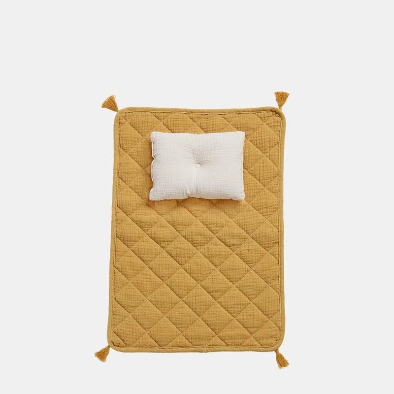 Cotton Strolley Bedding Set - Mustard 12 Cotton Strolley Bedding Set - Mustard - Image 10
