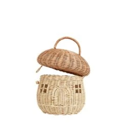 Rattan Mushroom Basket - Natural