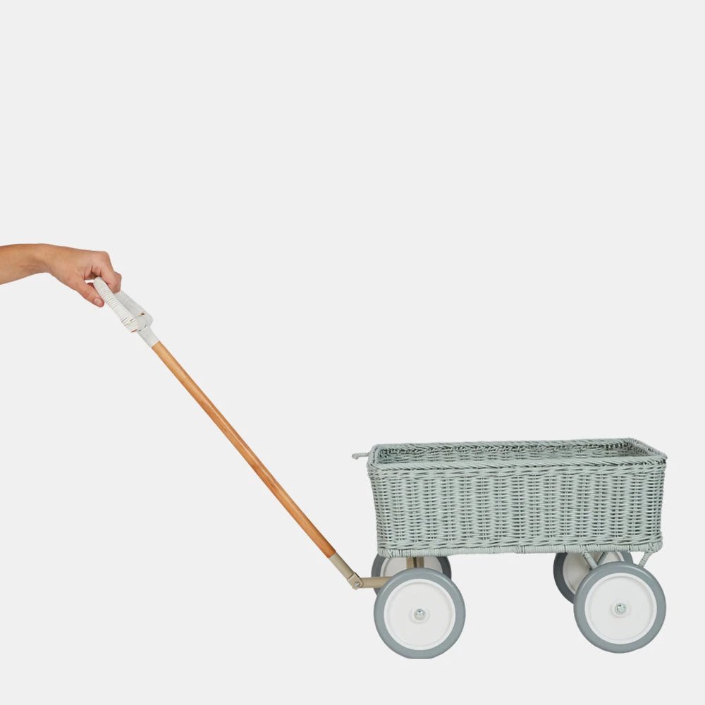 Rattan Wonder Wagon - Vintage Blue 15 Rattan Wonder Wagon - Vintage Blue - Image 13