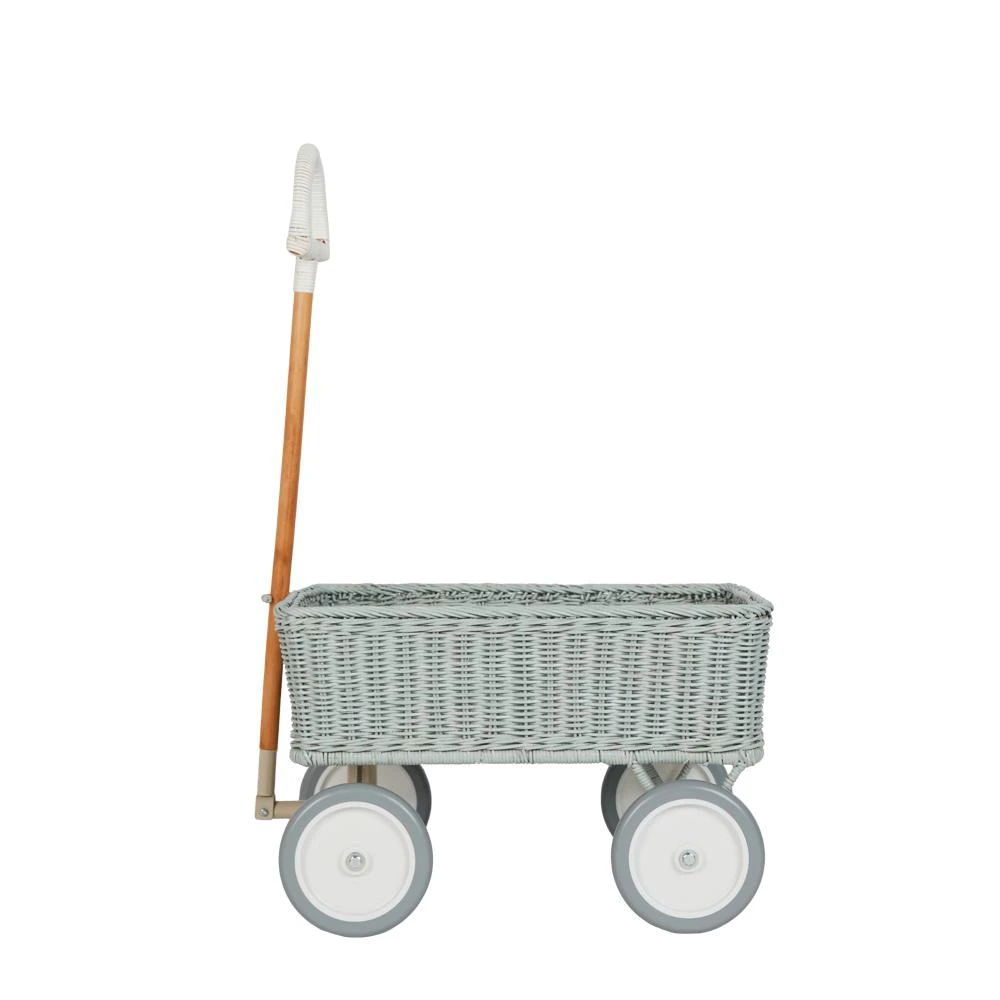 Rattan Wonder Wagon - Vintage Blue 3 Rattan Wonder Wagon - Vintage Blue