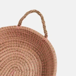 Reva Seagrass Changing Basket - Rose -Little Dutch Store Olli Ella Reva Seagrass Changing Basket Rose 3