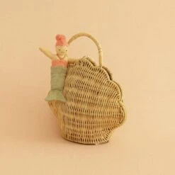 Shell Purse - Straw -Little Dutch Store Olli Ella Shell Purse Straw 4