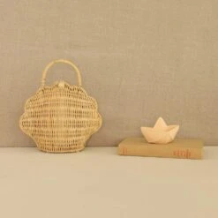 Shell Purse - Straw -Little Dutch Store Olli Ella Shell Purse Straw 7