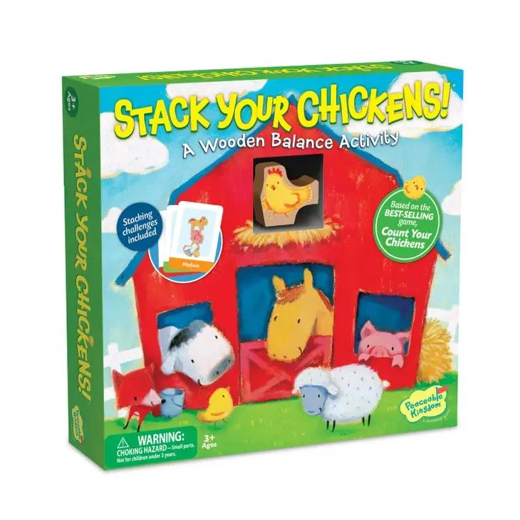 Educational Games - Stack Your Chickens By Peaceable Kingdom 3 Educational Games - Stack Your Chickens By Peaceable Kingdom
