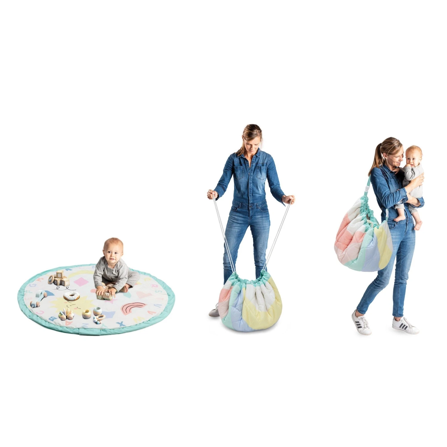 Play&Go Soft Meri Meri Toy Storage Bag & Play Mat 4 Play&Go Soft Meri Meri Toy Storage Bag & Play Mat - Image 2