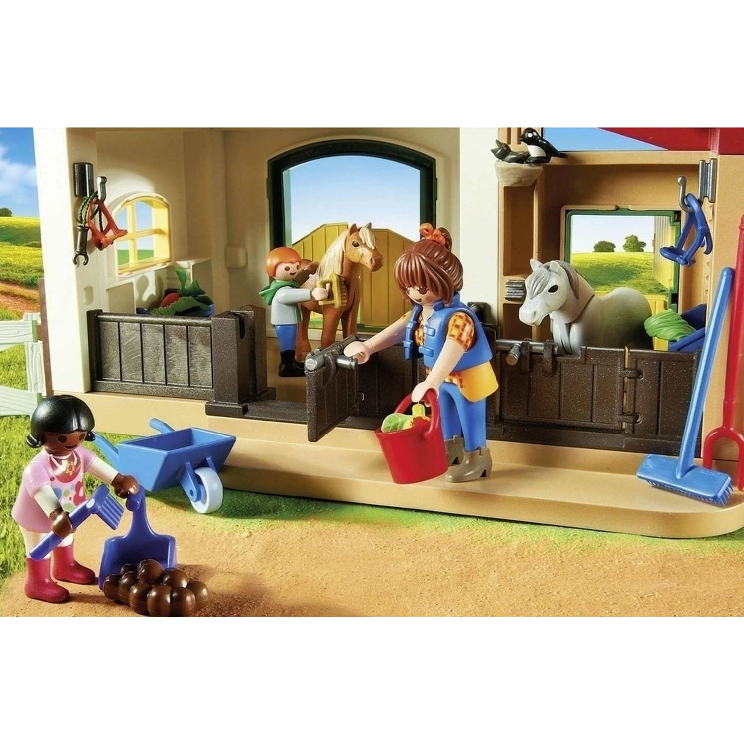 Playmobil Country Pony Farm With 2 Pony Stalls And Storage Loft 7 Playmobil Country Pony Farm With 2 Pony Stalls And Storage Loft - Image 5