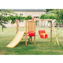 Plum® Toddlers Tower Wooden Climbing Frame -Little Dutch Store Plum Play Plumr Toddlers Tower Wooden Climbing Frame Outdoor Play Equipment 2