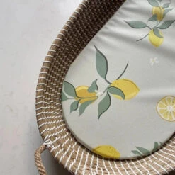 Changing Basket Mat Liner - Lemon