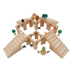 Botanical Gardens Building Blocks - Set Of 5 -Little Dutch Store Regenbogenland Botanical Gardens Building Blocks Set of 5 Wooden Blocks 3