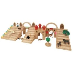 Botanical Gardens Building Blocks - Set Of 5 -Little Dutch Store Regenbogenland Botanical Gardens Building Blocks Set of 5 Wooden Blocks 8