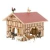 Farm Yard Building Blocks In Box - Set Of 6 -Little Dutch Store Regenbogenland Farm Yard Building Blocks in Box Set of 6 Wooden Blocks