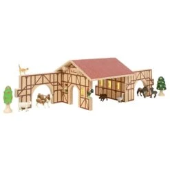 Farm Yard Building Blocks In Box - Set Of 6 -Little Dutch Store Regenbogenland Farm Yard Building Blocks in Box Set of 6 Wooden Blocks 5