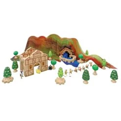 Farm Yard Building Blocks In Box - Set Of 6 -Little Dutch Store Regenbogenland Farm Yard Building Blocks in Box Set of 6 Wooden Blocks 8