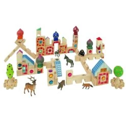 Precious Building Blocks In Box - Set Of 36 -Little Dutch Store Regenbogenland Precious Building Blocks Set of 36 in Box by Regenbogenland Wooden Blocks 4